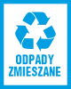 Ikona recyklingu odpadów zmieszanych