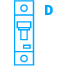 Jističe s charakteristikou "D".
