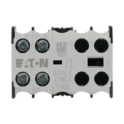 02DILE Auxiliary contact module 2R, centrally mounted