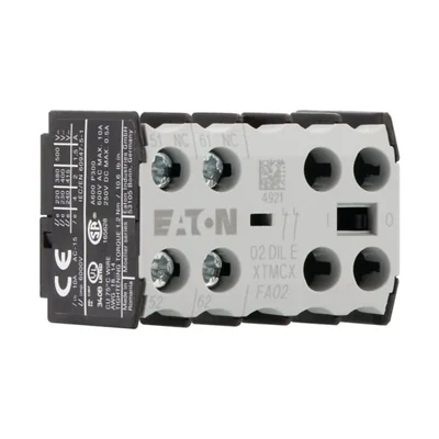 02DILE Auxiliary contact module 2R, centrally mounted