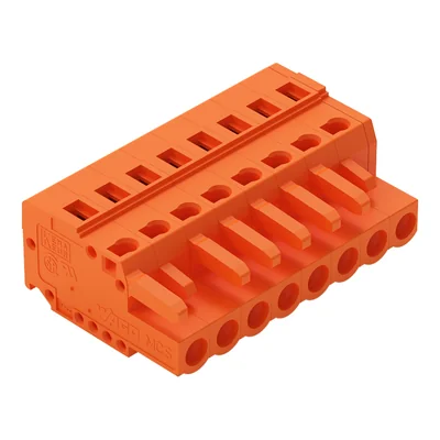 1-adrige CAGE CLAMP®-Steckdose, orange 231-308/026-000