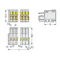 1-conductor CAGE CLAMP® socket, full mismating protection, light gray 734-104