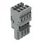 1-Conductor CAGE CLAMP® Socket, Gray 769-104