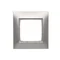 1-fach Universalrahmen für Gipskartondosen IP20 / IP44 silber (metallic)