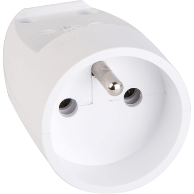1-fold portable socket Z/U white