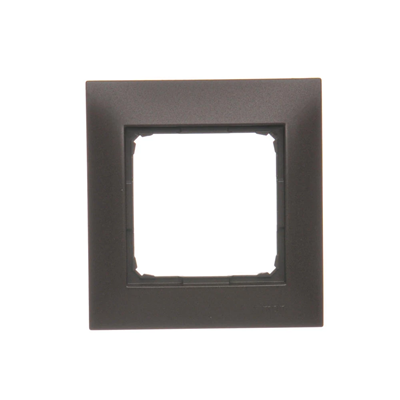 1-fold universal frame for plasterboard boxes IP20 / IP44 brown matt (metallic)