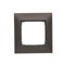 1-fold universal frame for plasterboard boxes IP20 / IP44 brown matt (metallic)
