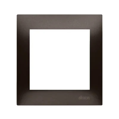 1-fold universal frame for plasterboard boxes IP20 / IP44 brown matt (metallic)