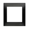 1-fold universal frame for plasterboard boxes IP20 / IP44 brown matt (metallic)