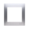 1-fold universal frame for plasterboard boxes IP20 / IP44 silver (metallic)