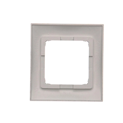 1-fold universal frame for plasterboard boxes IP20 / IP44 silver (metallic)