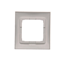 1-fold universal frame for plasterboard boxes IP20 / IP44 silver (metallic)