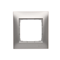 1-fold universal frame for plasterboard boxes IP20 / IP44 silver (metallic)