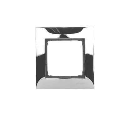 1-fold universal frame IP20 / IP44 chrome