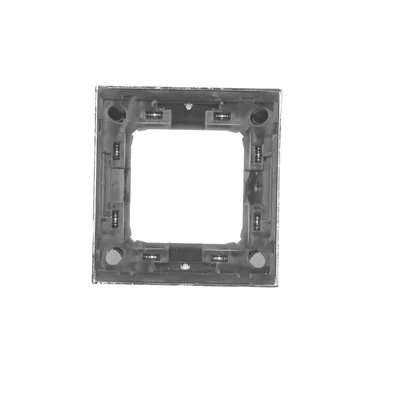 1-fold universal frame IP20 / IP44 chrome