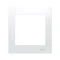 1-fold universal frame IP20 / IP44 white