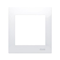 1-fold universal frame IP20 / IP44 white