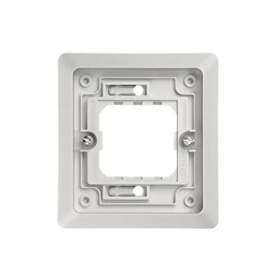 1-gang flush-mounted frame for the IP55 version Mounting with screws to the box only with screws in the box placed vertically
