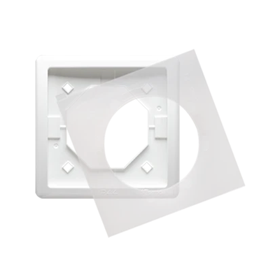 1-gang frame for splash-proof version IP44 with a white gasket