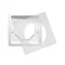 1-gang frame for splash-proof version IP44 with a white gasket