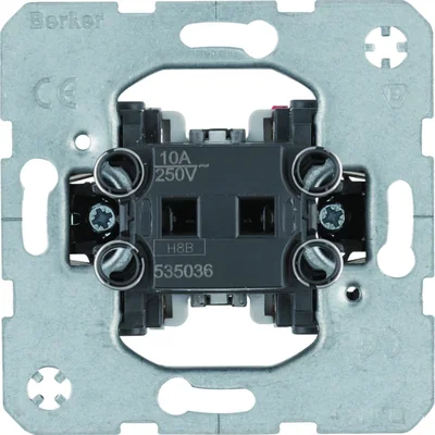 1-gang push-button switch NO changeover contact