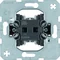 1-gang push-button switch NO changeover contact
