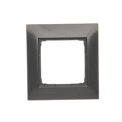 1-gang universal frame for plasterboard boxes IP20 / IP44 anthracite (metallic)