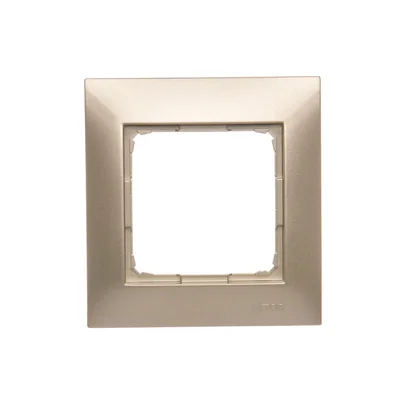 1-gang universal frame for plasterboard boxes IP20 / IP44 gold (metallic)