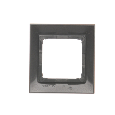 1-gang universal frame IP20 / IP44 anthracite (metallic)