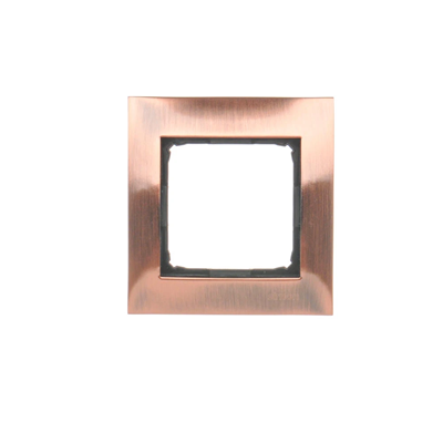 1-gang universal frame IP20 / IP44 rustic copper