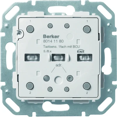 1-канальний кнопковий модуль KNX e/s B.x із шинним портом