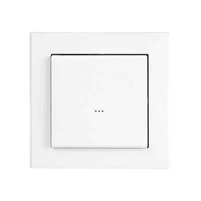 1-key 2-channel white radio button for lighting control