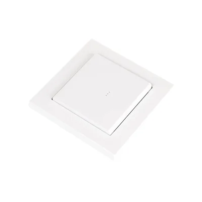 1-key 2-channel white radio button for lighting control