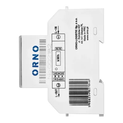 1-phase electricity meter, bidirectional, 100A, RS-485 port, MID, 1 module, DIN TH-35mm