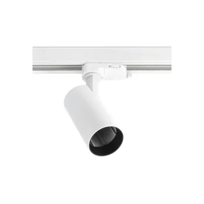 1-PHASE TRACK LIGHT FITTING, LIMA, GU10, max. 20W, AC220-240V, 50/60Hz, IP20, ROUND, WHITE