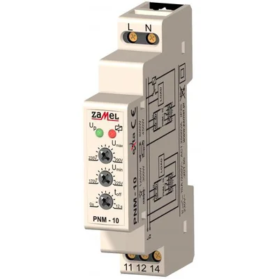 1-phase voltage relay 230V AC type: PNM-10