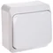 1-pole connector, white