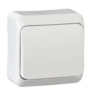 1-pole connector, white