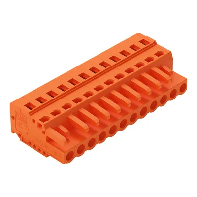1-провідна розетка CAGE CLAMP®, помаранчева 231-312/026-000