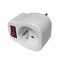 1 splitter da 16 A con messa a terra con interruttore