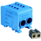 1-way installation tap 2x35²/2x35² for TS-35 rail blue