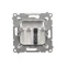 1-way loudspeaker socket with description field (module) white