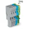 1-wire socket CAGE CLAMP 4mm2 grey-blue-yellow-green