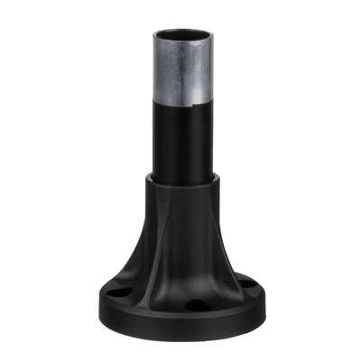100-mm-Montagesockel, mit schwarzem Stützrohr, XVBZ02