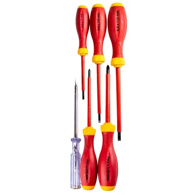 1000V VDE insulated screwdriver set, 6 pieces
