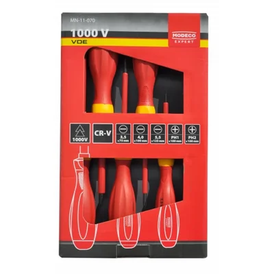1000V VDE insulated screwdriver set, 6 pieces