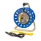 100m yellow shielded cable for measuring grounding on a drum reel