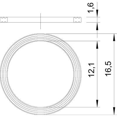107 F PG7 PE-Dichtung