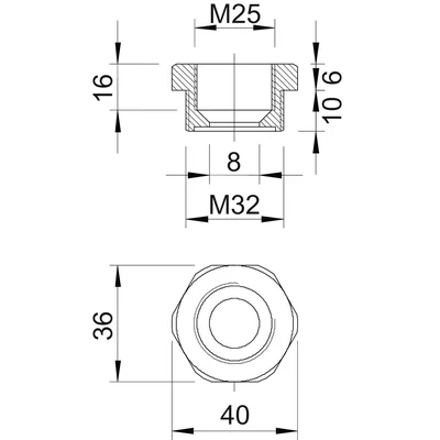 107 R M32-25 PA Riduzione