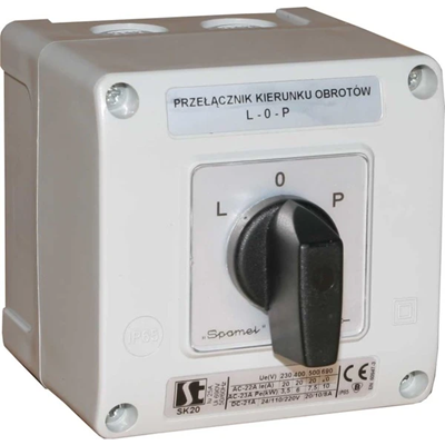 10A cam switch, 0-1 double pole switch, in OB11 enclosure